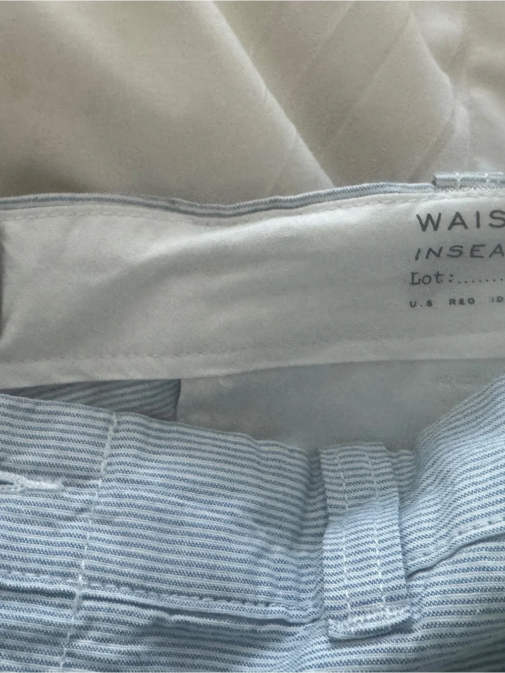J. Crew Seersucker Light Blue pinstripe Men’s Shorts 38